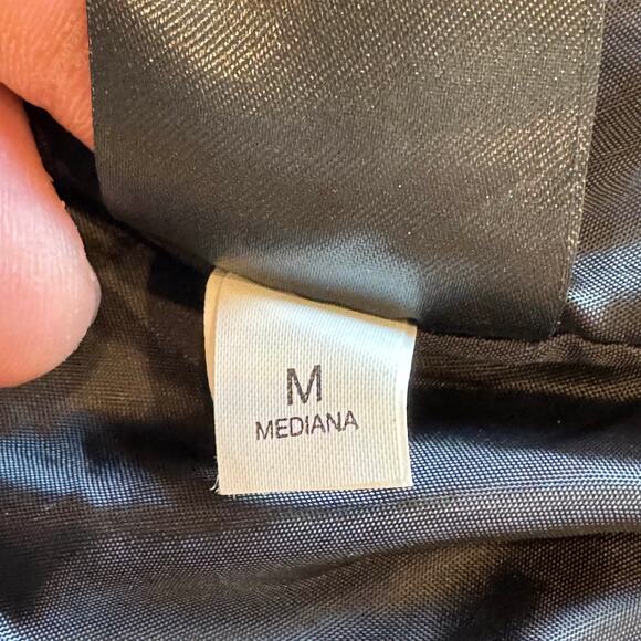 Bebe Glam Faux Fur Coat Women’s M Natural Brown Tan Jacket NWT Winter Holiday - Picture 12 of 15